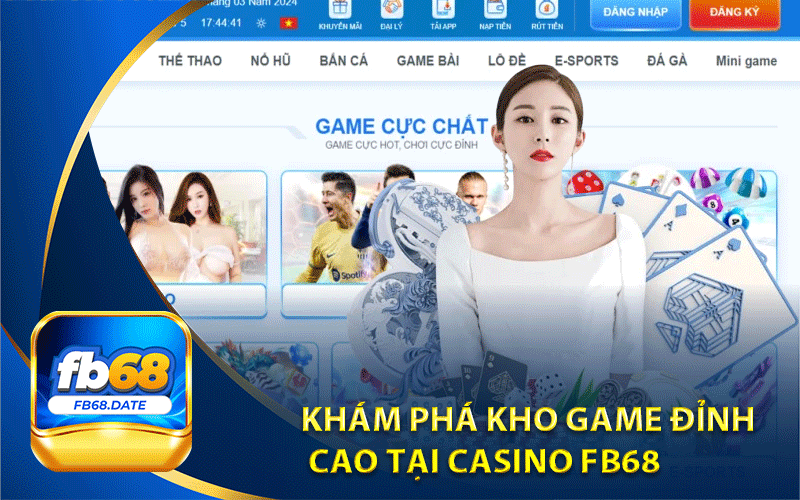 Khám phá kho game đỉnh
 cao tại Casino Fb68