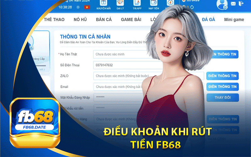 điều khoản khi rút tiền Fb68